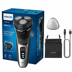 Електробритва Philips Series 3000 S3241/12 Бездротова для вологого та сухого гоління Чорна - Фото 1