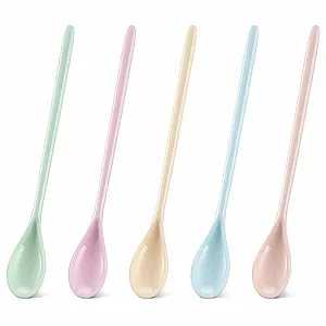 Ложка Пластик Набор из 5 штук Разноцветный - Фото 1