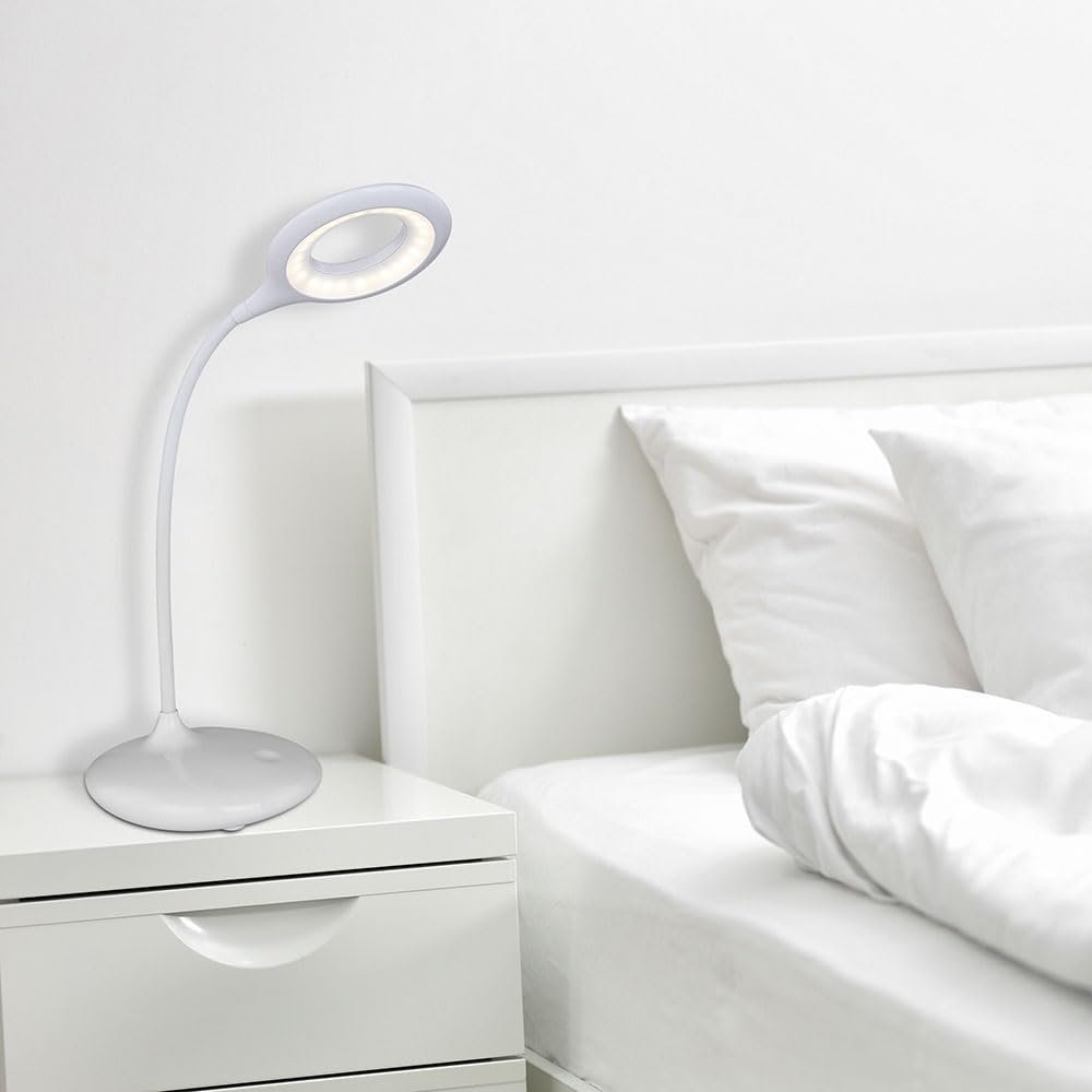 Настольная лампа GLOBO LIGHTING PIA LED Аккумуляторная 1x 5W Сенсорный Диммер Белая, фото №4