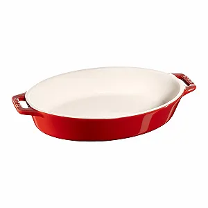 Форма для запекания Staub Ceramic 9 овальная вишневая - Фото 1