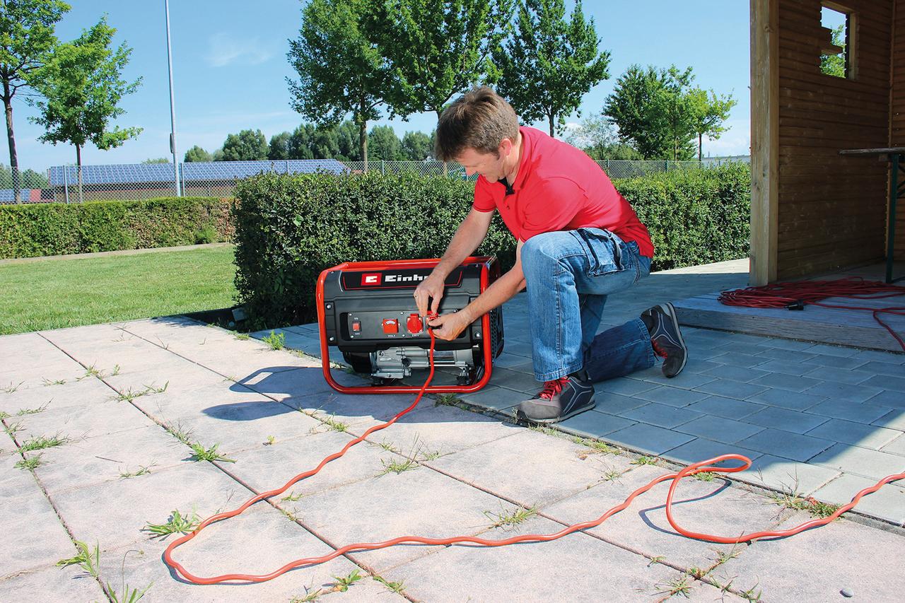 Einhell Генератор бензиновий TC-PG 25/1/E5, 230В 2.1кВт макс 2.4кВт), ручний старт 15л 37кг, фото №2 Einhell Генератор бензиновий TC-PG 25/1/E5, 230В 2.1кВт макс 2.4кВт), ручний старт 15л 37кг, фото №2