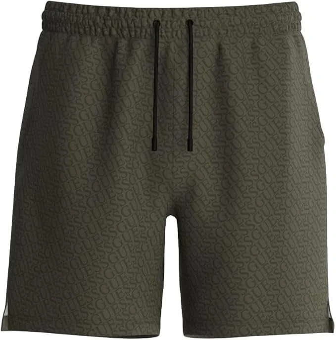 Мужские пляжные шорты Guess P87M оливевой - M, фото №1