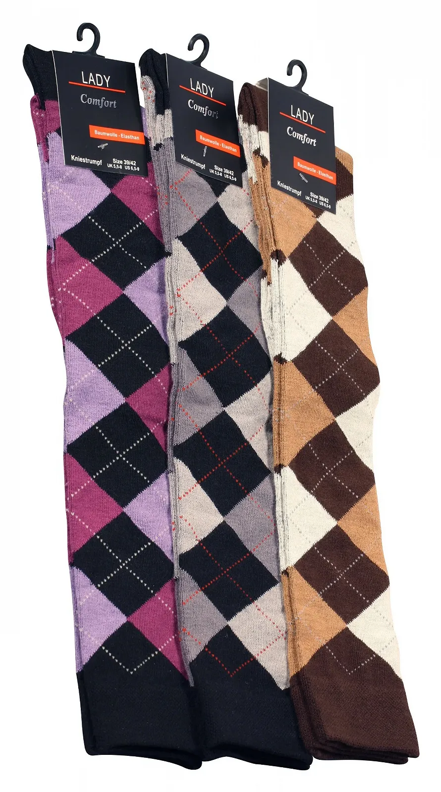 Жіночі гольфи Yenita в клітинку, фото №5