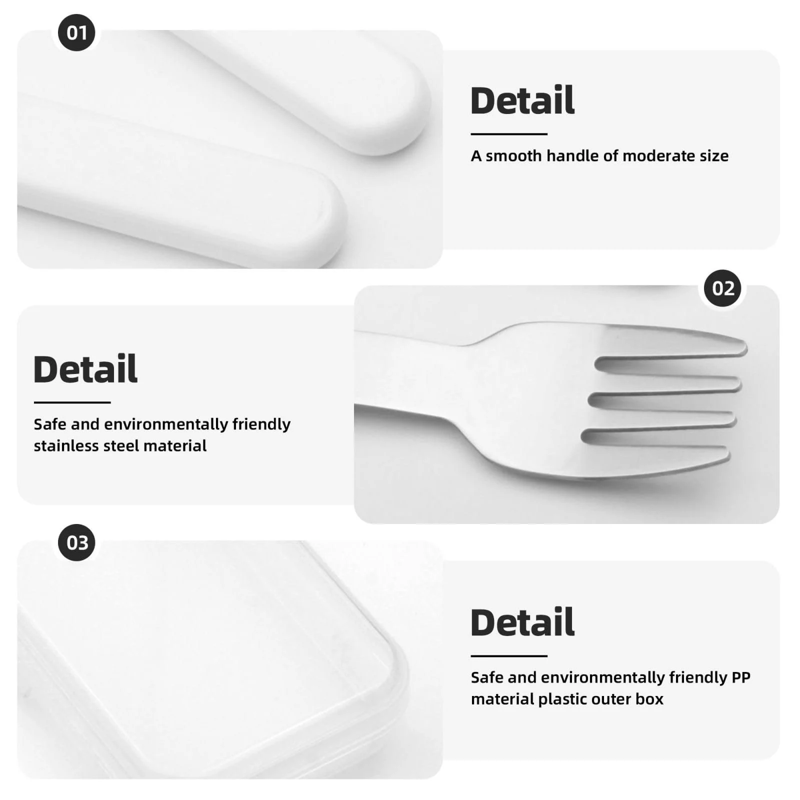 Дитячий набір столових приборів з трьох предметів Color Fragment Paper Printed багаторазового використання, фото №4 Дитячий набір столових приборів з трьох предметів Color Fragment Paper Printed багаторазового використання, фото №4