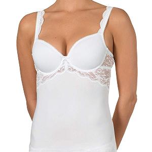 Майка-бюстгальтер Nina von C. Silver Edition с чашками Spacer 75D White (100) белый - Фото 1