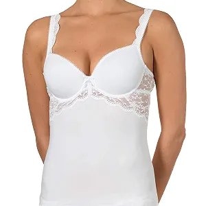 Майка-бюстгальтер Nina von C. Silver Edition з чашками Spacer 75D White (100) білий - Фото 1