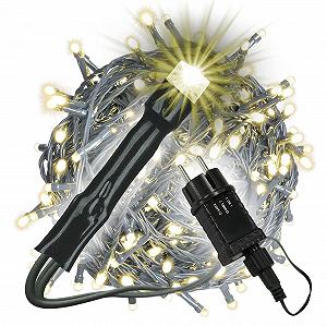 Гирлянда Nipach GmbH 400 LED Теплый Белый, для внутреннего и наружного использования, зеленый кабель, таймер, 50 м - Фото 1