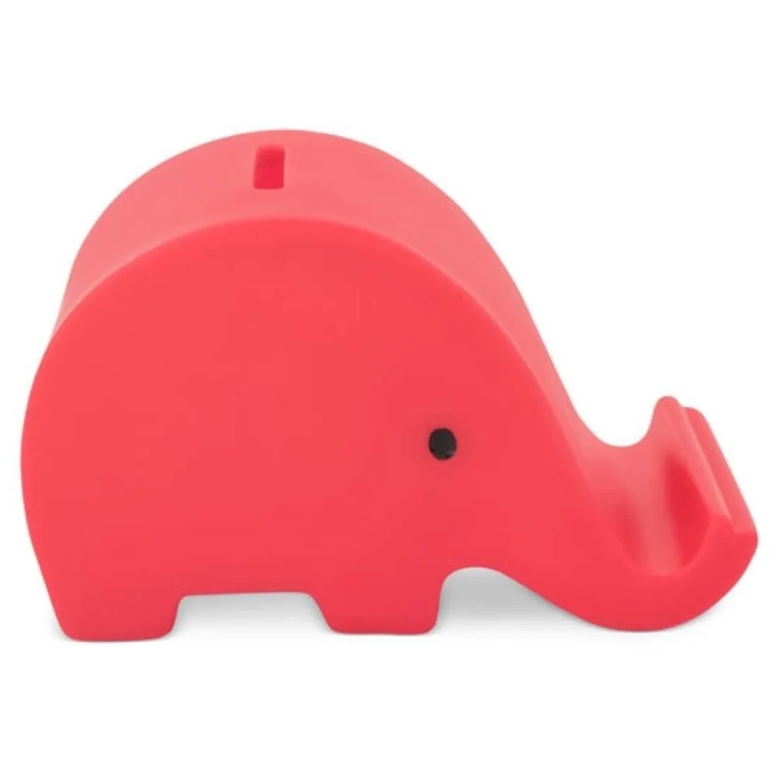 Копилка-слон Piggy Bank PVC мягкая маленькая Красная, фото №2