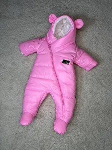 Демісезонний дитячий комбінезон 62р. рожевий - Фото 1