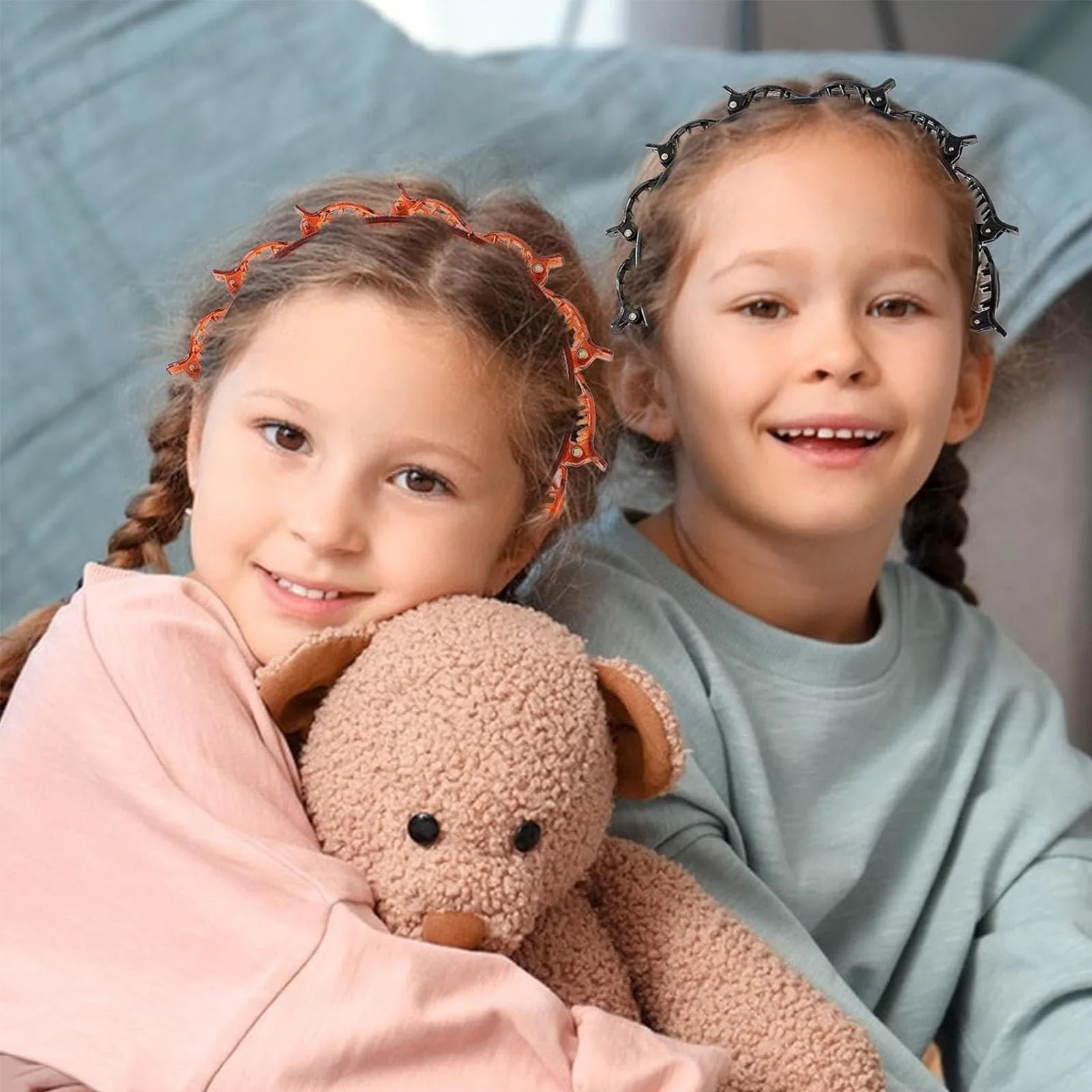 Набір з 2 обручів на голову з затискачами, фото №4 Набір з 2 обручів на голову з затискачами, фото №4