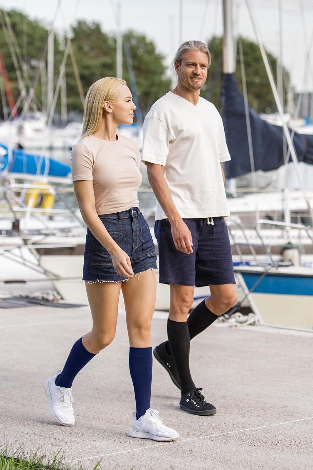 Компрессионные чулки Relaxsan M1550 для мужчин и женщин, компрессия 15-21 мм рт. ст., гольфы из переработанного волокна, поддерживающие чулки, фото №6