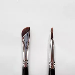 Пензлі для підводки очей FSSTUD, набір 10 штук, скошений synthetic.ua - Фото 1