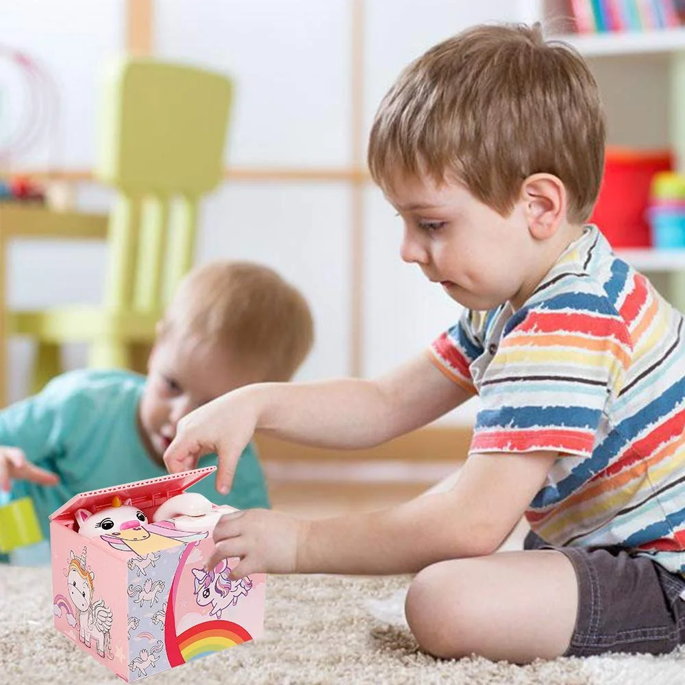 Скарбничка Powerking Дитяча Єдиноріг сталева автоматична зі звуком, фото №2