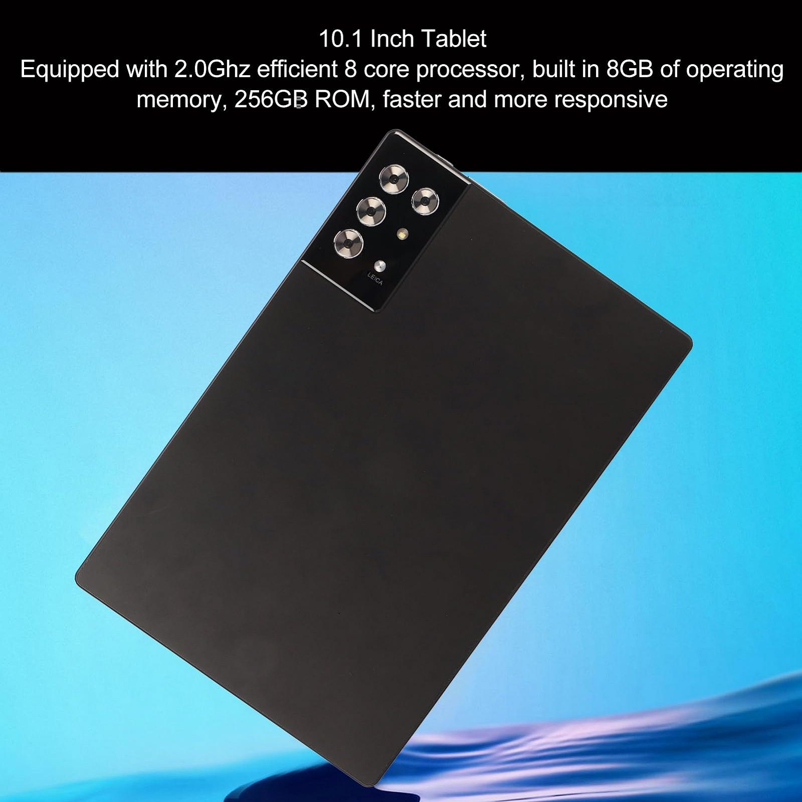 Планшет Plyisty Android 12 10.1 дюймов 1960 X 1080 FHD MT6755 Octa-CPU 8GB RAM+256GB ROM 2.4G 5G Dual Band WiFi 8MP+16MP 7000MAH (черный), фото №5