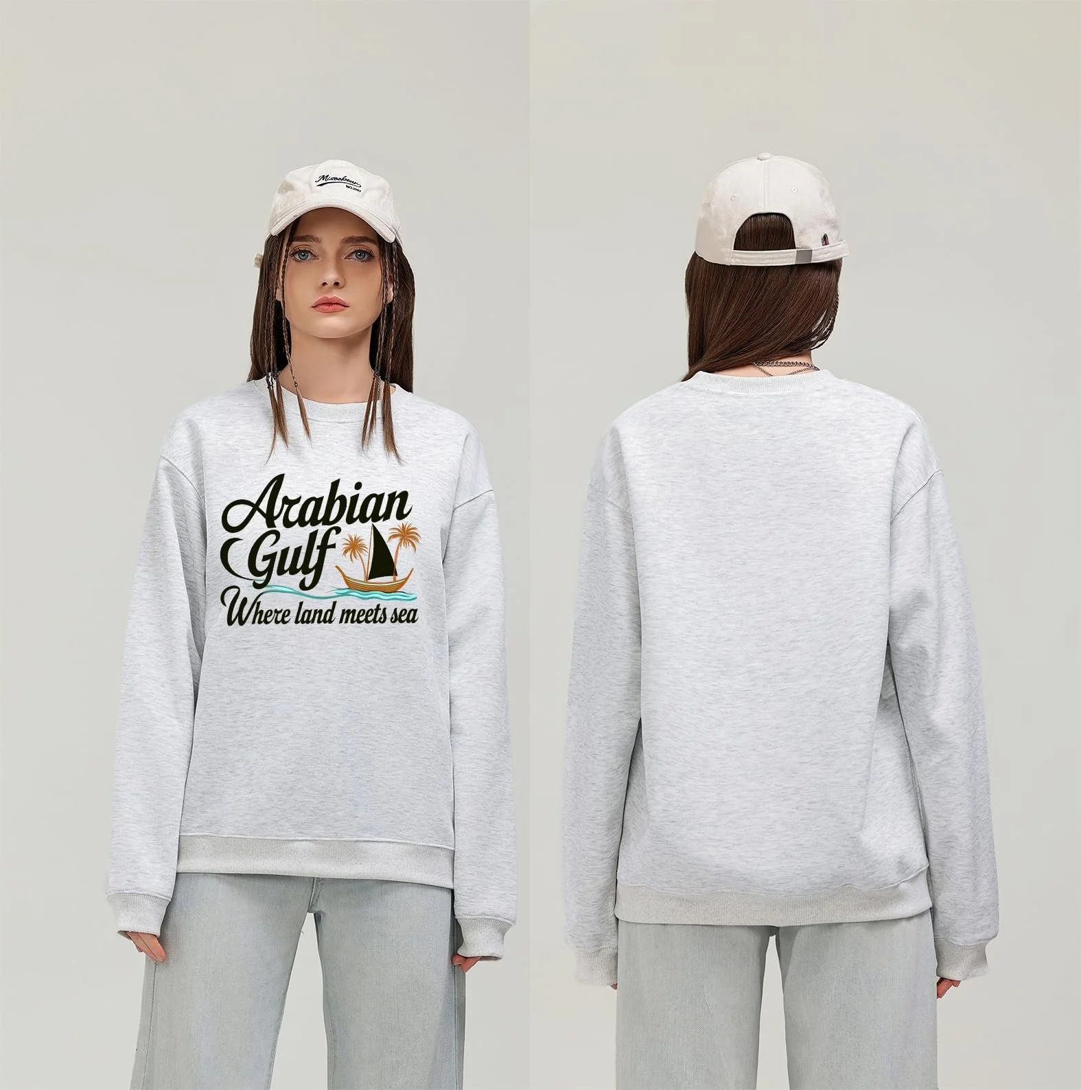 Світшот Arabian Gulf Where Land Meets Sea Shirt Langarm, фото №3