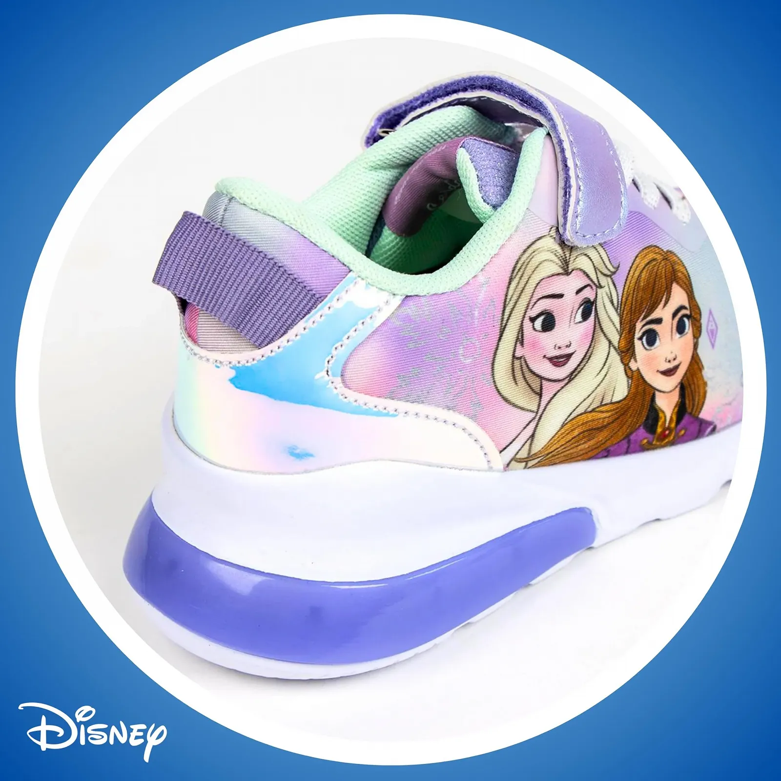 Кроссовки Disney Frozen Эльза и Анна для девочек, светящиеся кроссовки для девочек, размеры EU 25-32, фото №3