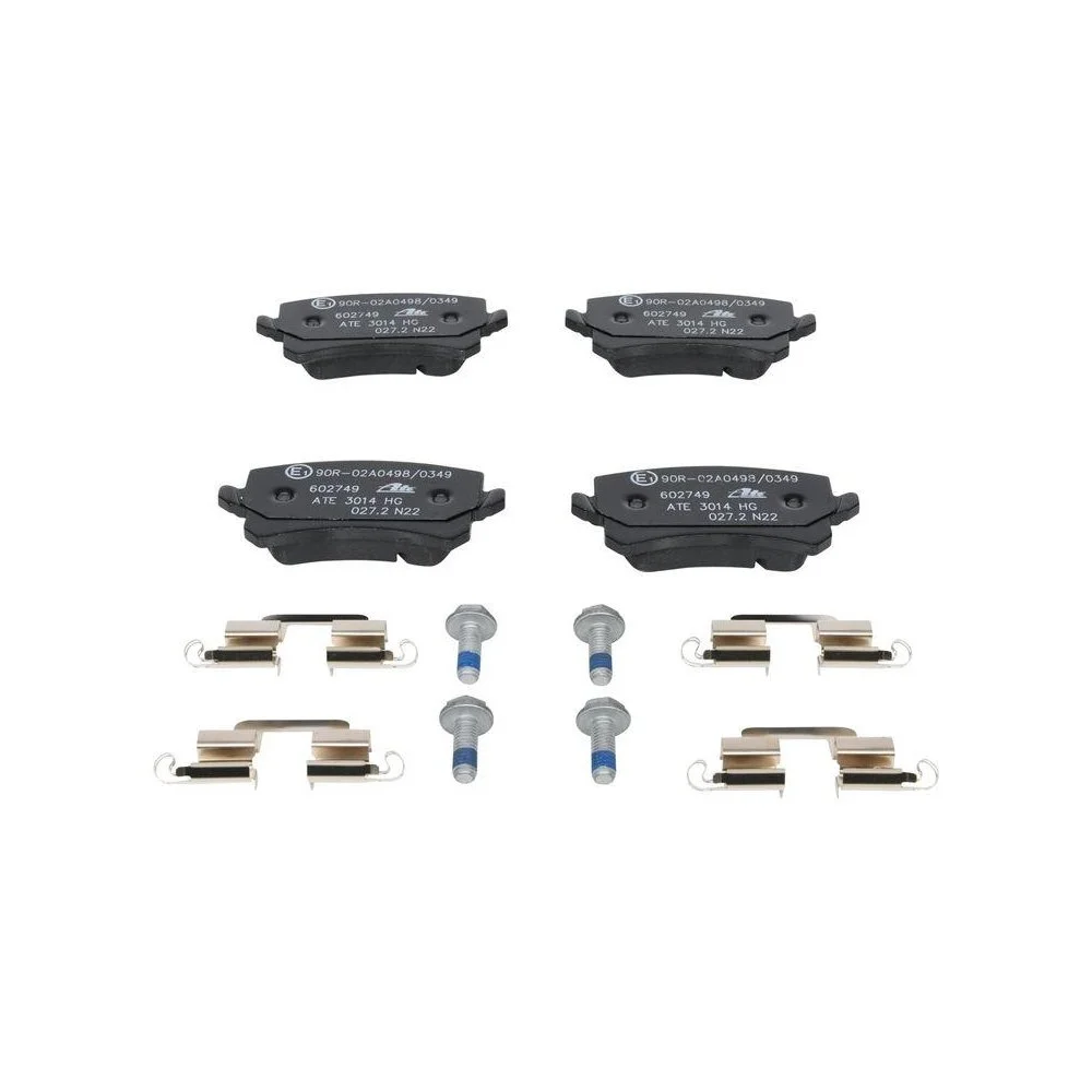 Комплект гальмівних колодок, дискове гальмо ATE 13.0460-2749.2 для SEAT SKODA VAG, фото №1