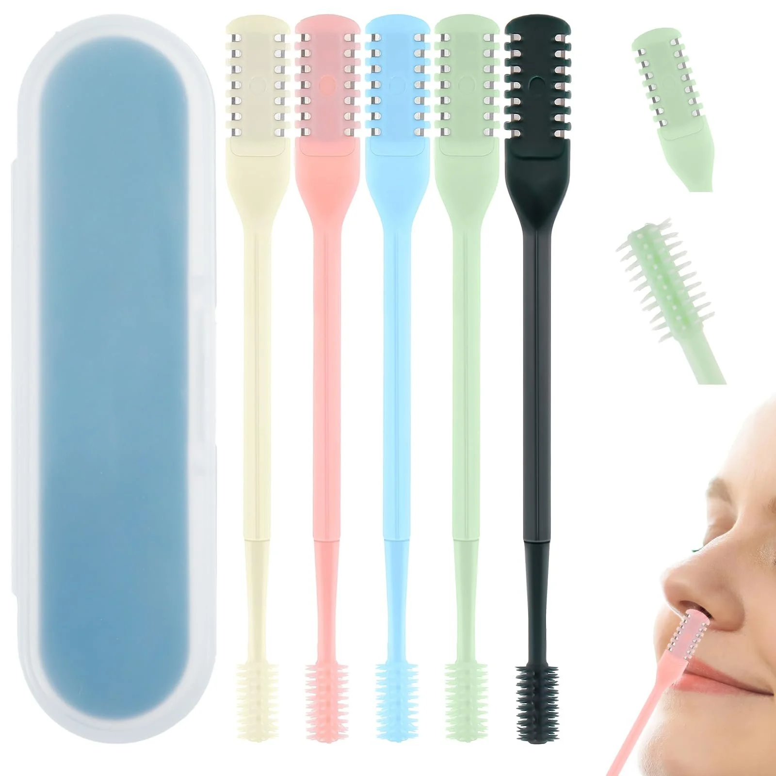 Тример Tyqour 2-в-1 для волосся у носі з двостороннім лезом, фото №1