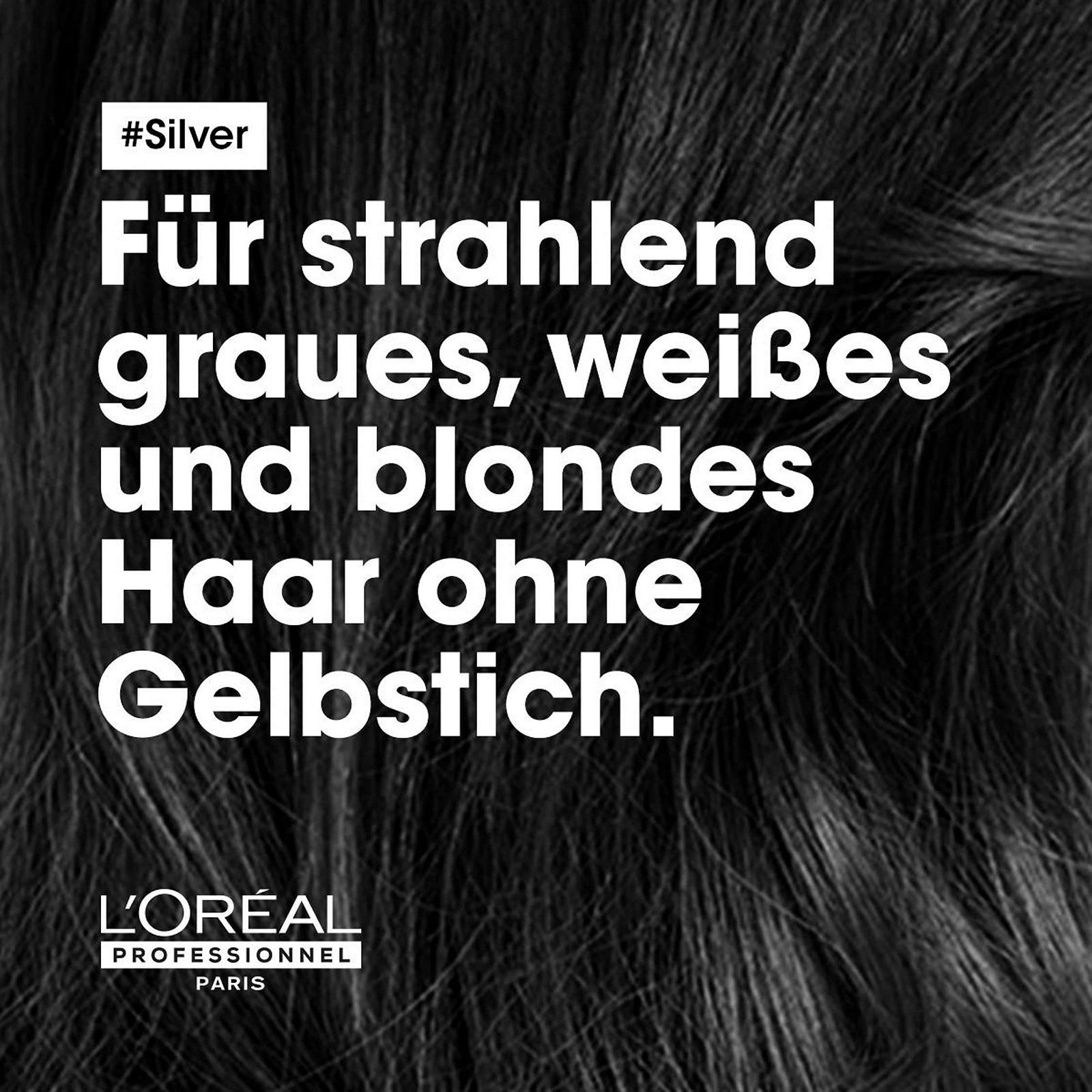 Шампунь L'Oréal Professionnel Expert Silver для нейтрализации желтизны для белых, седых и осветленных волос, фото №3