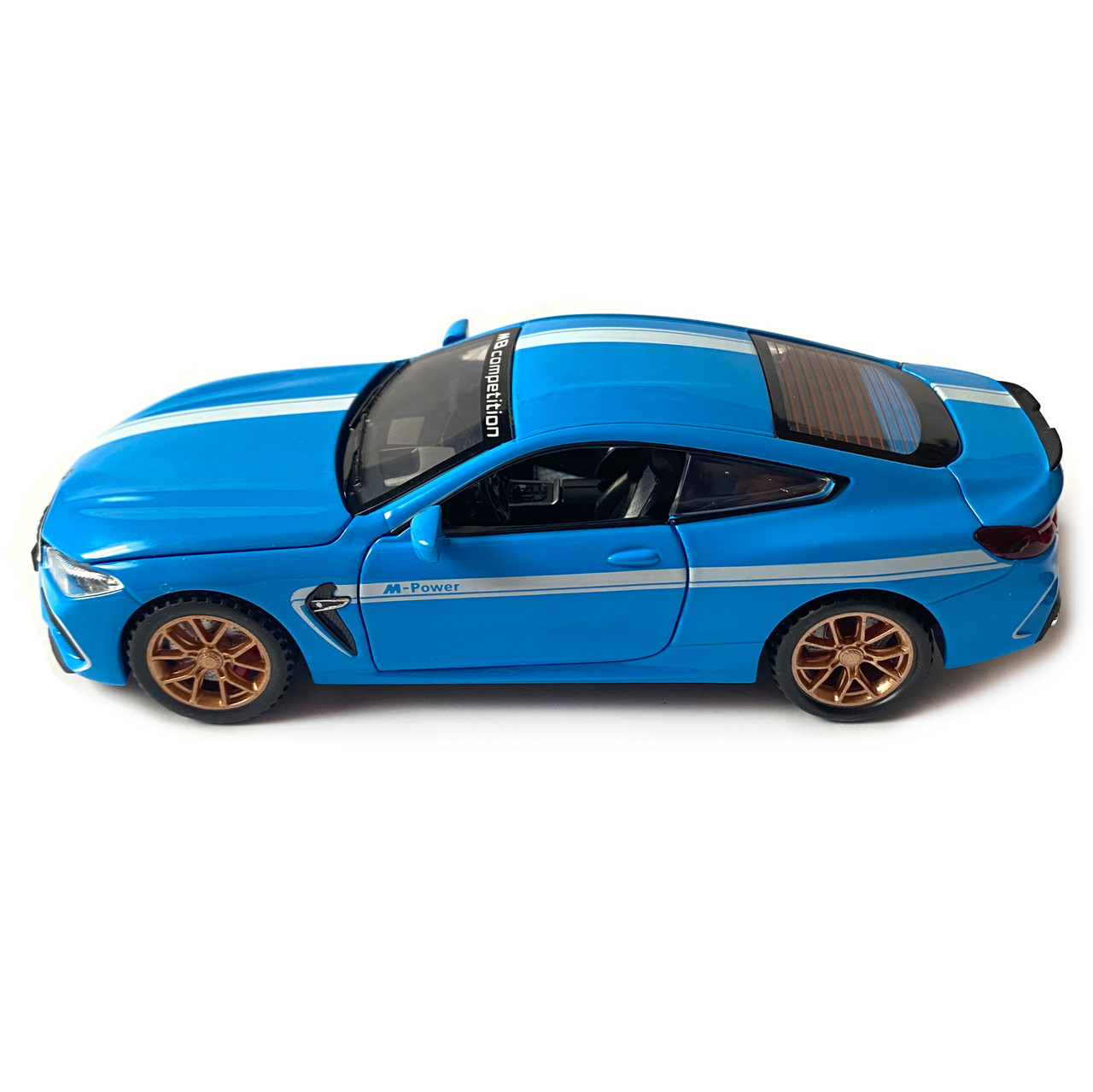 Игрушечная машинка металлическая BMW M8 competition АвтоЕксперт БМВ синий звук свет иннерция откр двери, фото №3