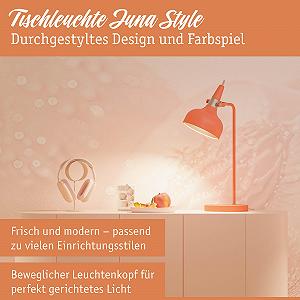 Настольная лампа Paulmann Juna 77073 E14 макс. 20 Вт Металл Персиковая synthetic.ua - Фото 1