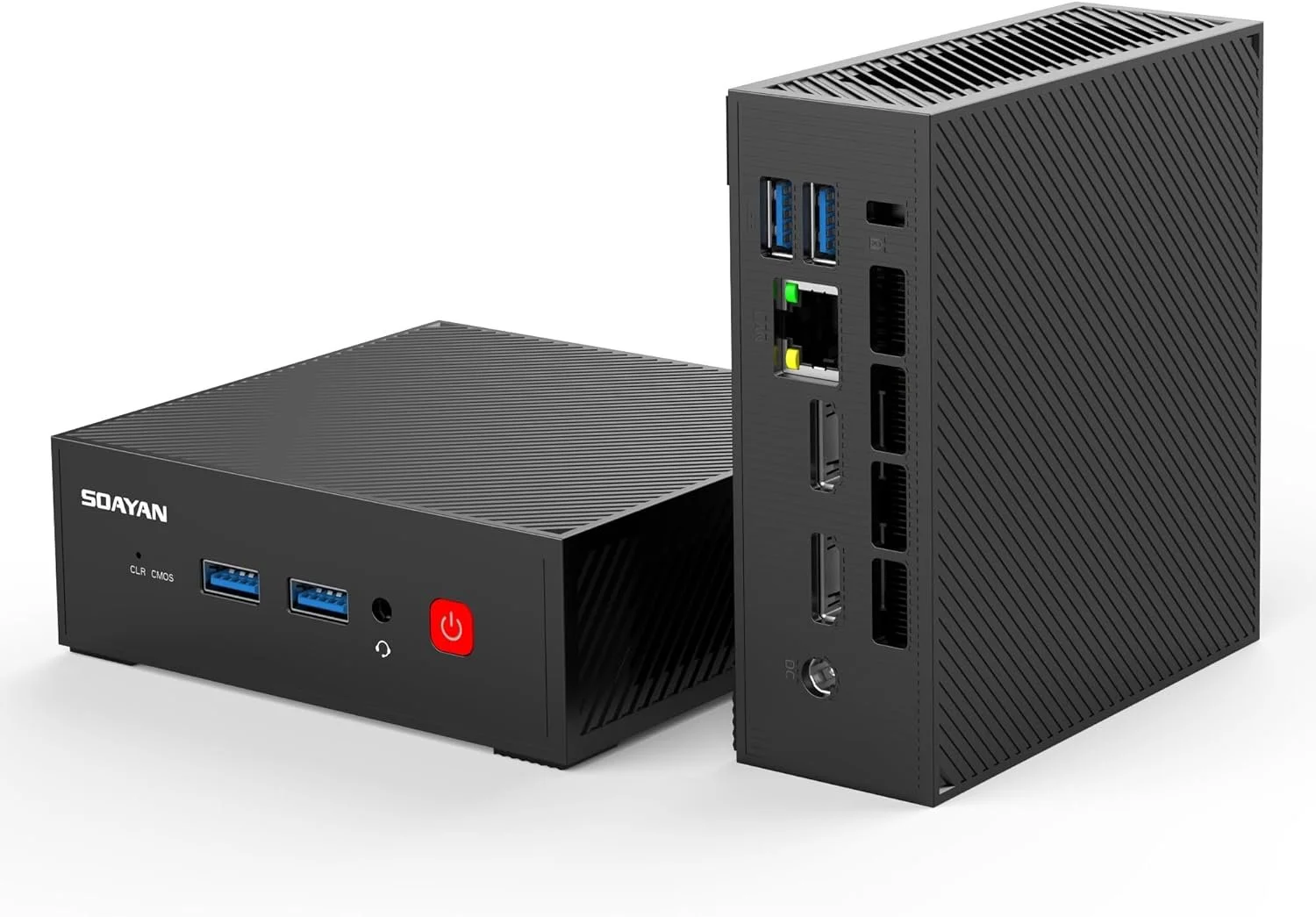 Міні ПК SOAYAN MN-N2 / Intel Processor N100 / RAM 16GB / SSD 512GB / Intel UHD Graphics / 2 x HDMI / LAN / Wi-Fi 6 / Bluetooth 5.2 / Windows 11 / Чорний, фото №1