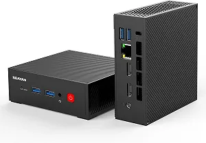 Міні ПК SOAYAN MN-N2 / Intel Processor N100 / RAM 16GB / SSD 512GB / Intel UHD Graphics / 2 x HDMI / LAN / Wi-Fi 6 / Bluetooth 5.2 / Windows 11 / Чорний - Фото 1