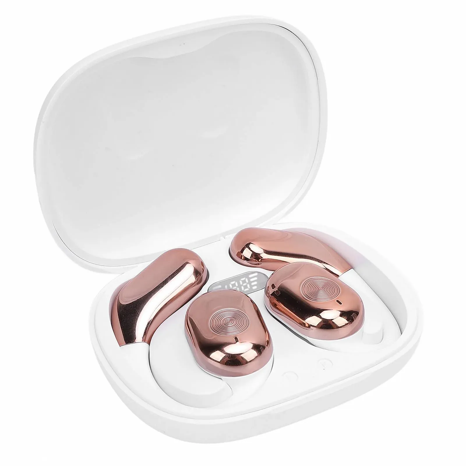 Навушники для перекладу голосу Bluetooth, 144 мови, в реальному часі, бездротові, біле золото, фото №1