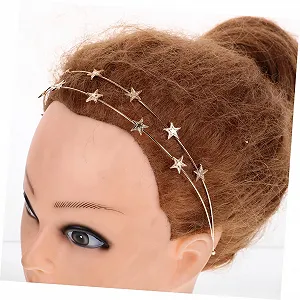 Обруч Abaodam для волос для девочек, звезда, нимб, корона, серебристый, 2 шт. synthetic.ua - Фото 1