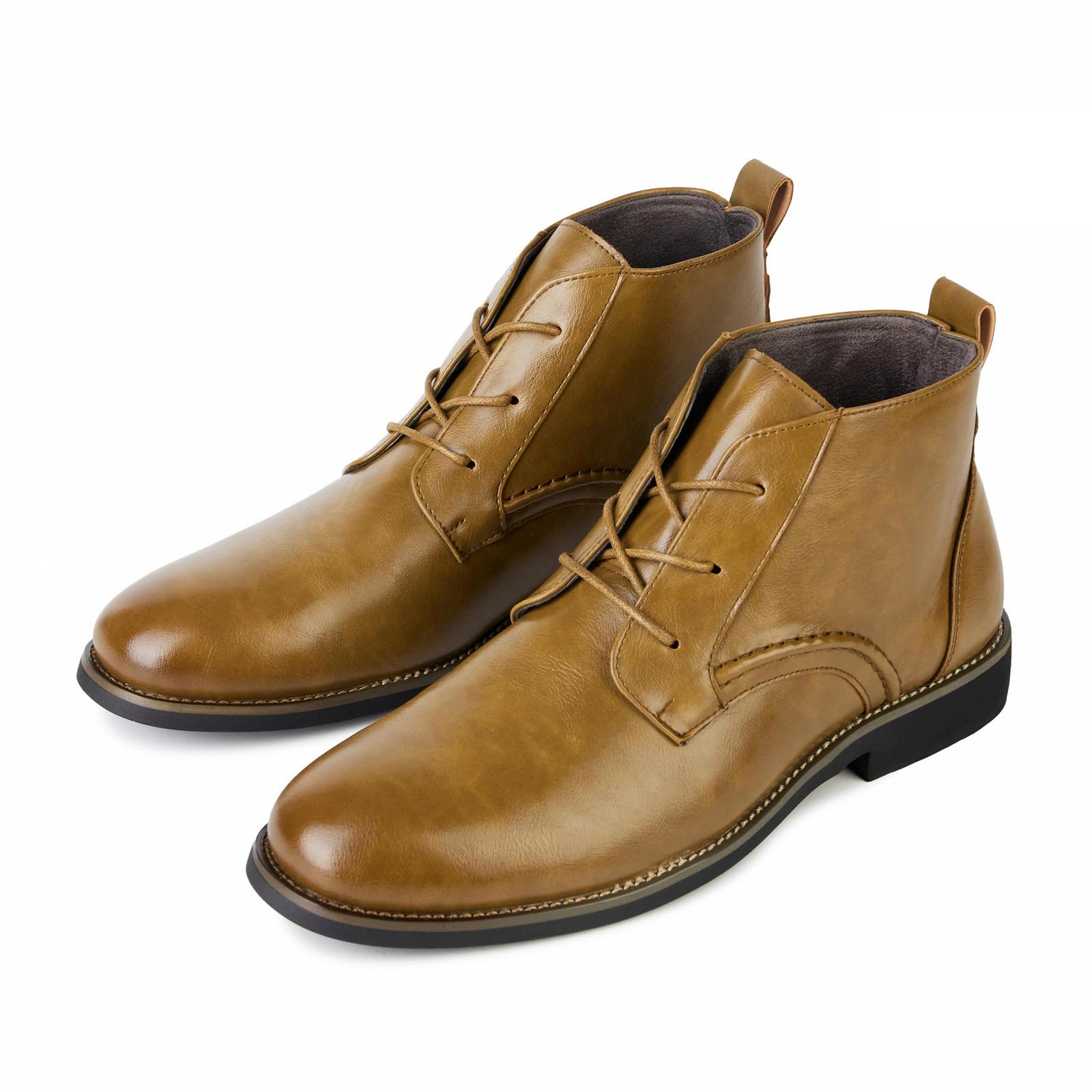 Ботинки CALEBGAR Мужские Кожаные Ботинки Классические без подкладки, фото №6