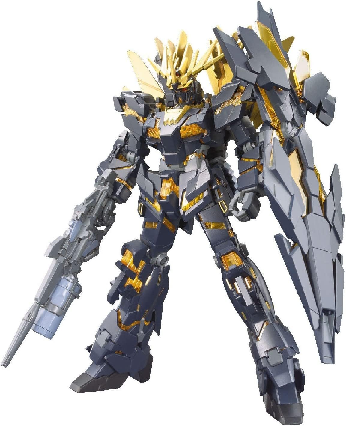 Модель Bandai Hguc 1/144 Unicorn Gundam 02 Banshee Norn (D.M.), чорний, помаранчевий, фото №1