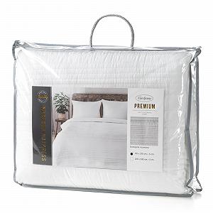 Покривало Eurofirany Оксамитове Tara з смужками Білий 220 x 240 см synthetic.ua - Фото 1