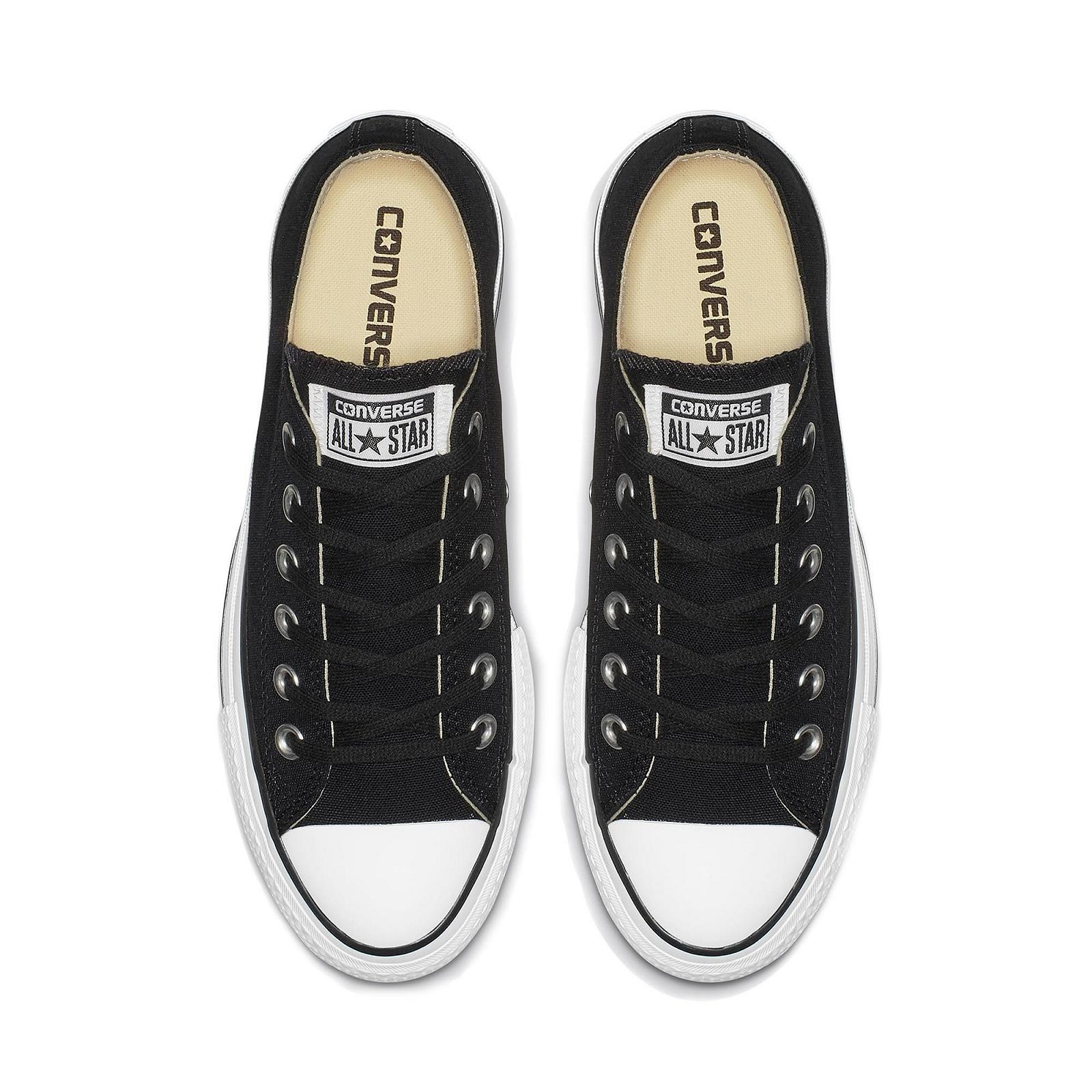 Кеды Converse Chuck Taylor All Star Lift OX Chucks 561681C Черные/Белые, фото №3