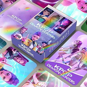 Набір карток Кпоп Мисливці на демонів KPop Demon Hunters Румі, Миру, Зої, тигр Дерпі фотокартки картки 60 шт synthetic.ua - Фото 1