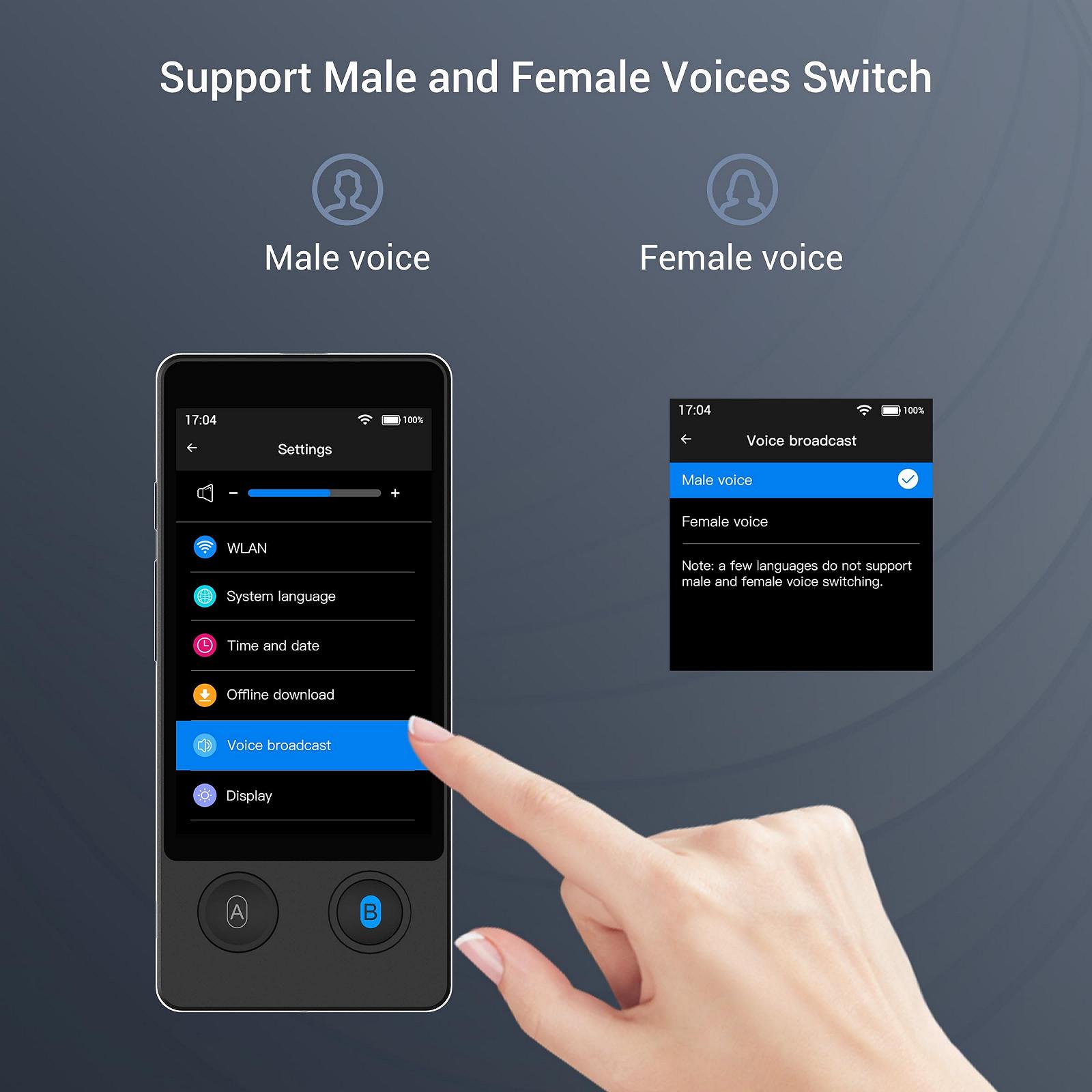 Устройство для устного перевода Anfier W12 Черный, фото №5