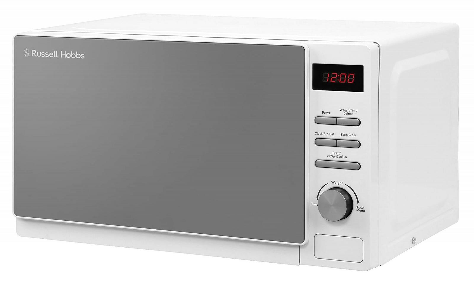 Микроволновая печь Solo Russell Hobbs RHM2079A 20 л 800 Вт Авторазморозка Белая, фото №3 Микроволновая печь Solo Russell Hobbs RHM2079A 20 л 800 Вт Авторазморозка Белая, фото №3