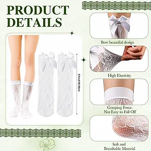 Жіночі шкарпетки до коліна SATINIOR для карнавалу synthetic.ua - Фото 1