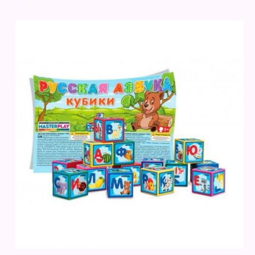 Кубики Азбука 9 деталей рус [tsi153629-TSI], фото №1