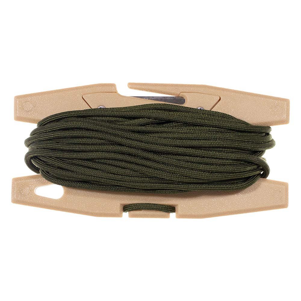 Паракорд GOLBERG Mil-Spec 750 з органайзером Coil Tool 15 м - Camo Green з Coyote Brown Coil Tool, фото №1