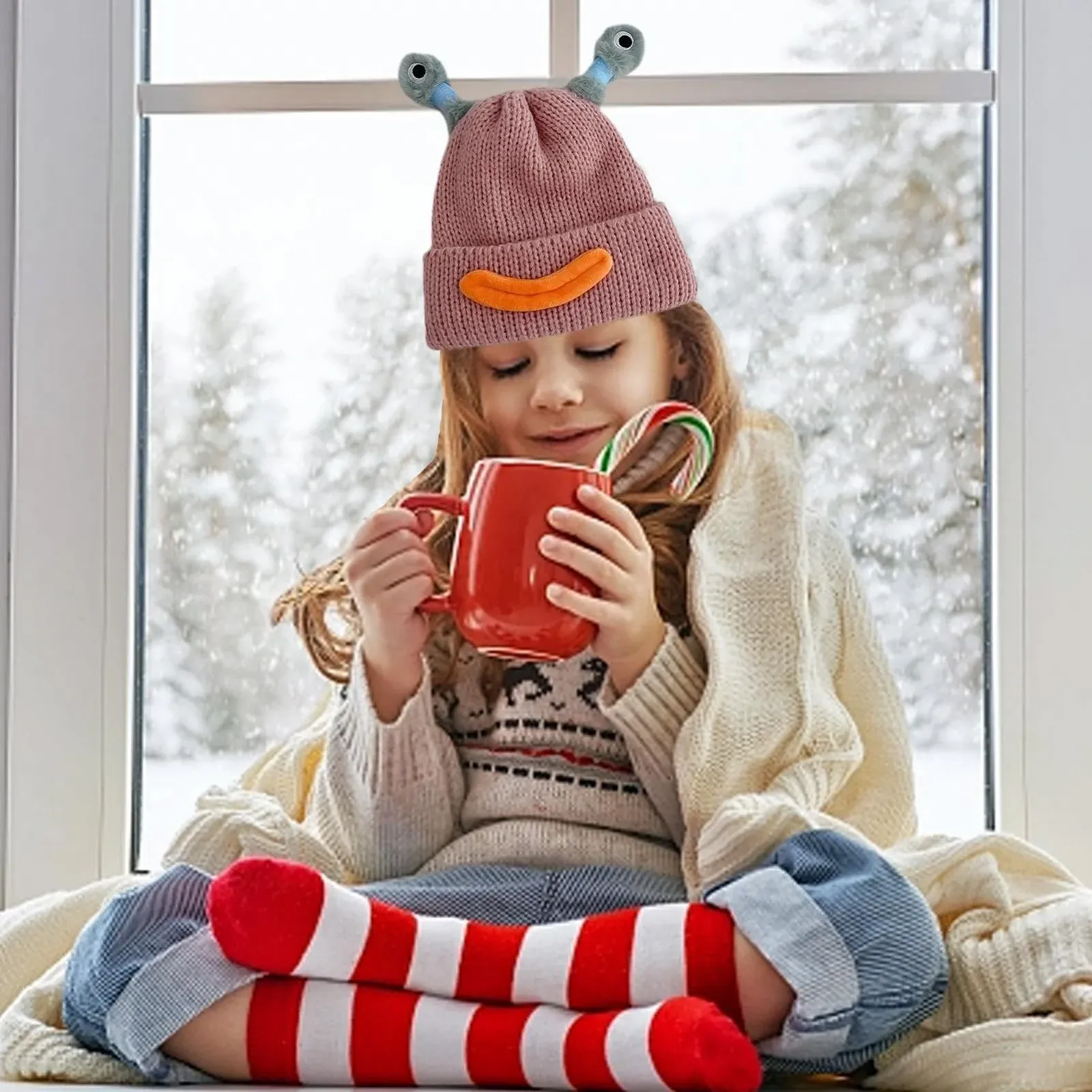 Вязаная шапка-щупальце Ulapithi Tentakel, светящаяся, фото №2 Вязаная шапка-щупальце Ulapithi Tentakel, светящаяся, фото №2