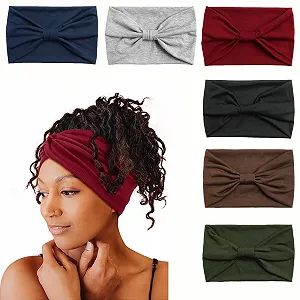 Повязка на голову широкая в стиле бохо для женщин - Фото 1