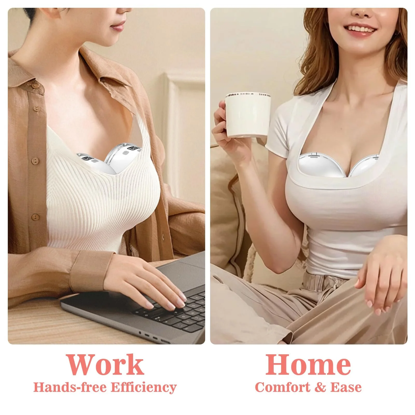 Молокоотсос электрический YADOBIG 4 режима, handsfree, 2 клипсы для регулировки бюстгальтера и фланцы 17/19/21 мм, низкий уровень шума, без BPA, со светодиодным дисплеем, белый, фото №7 Молокоотсос электрический YADOBIG 4 режима, handsfree, 2 клипсы для регулировки бюстгальтера и фланцы 17/19/21 мм, низкий уровень шума, без BPA, со светодиодным дисплеем, белый, фото №7