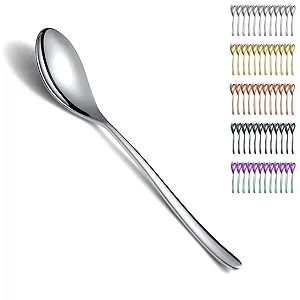 Ложки для супу Kyraton, набір 12 штук, 20.3 см, з нержавіючої сталі - Фото 1