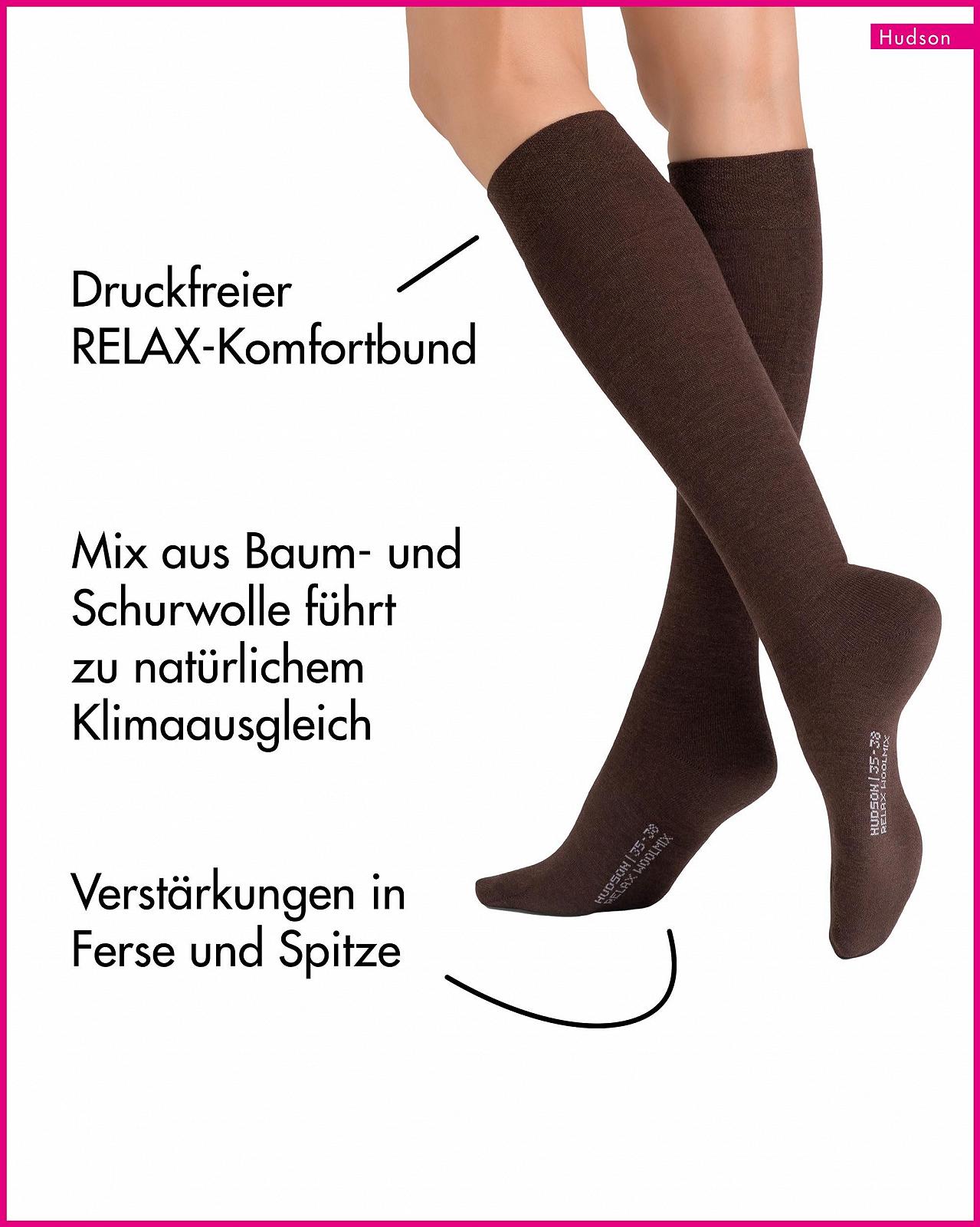 Гольфи Hudson Relax Woolmix Clima Жіночі до коліна, фото №2