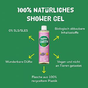 Гель для душа Happy Earth Floral Patchouli 100% натуральный веганский, 300 мл - Фото 1