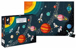 Пазл Janod Solar System обучающий 100 элементов Белый J02678 - Фото 1