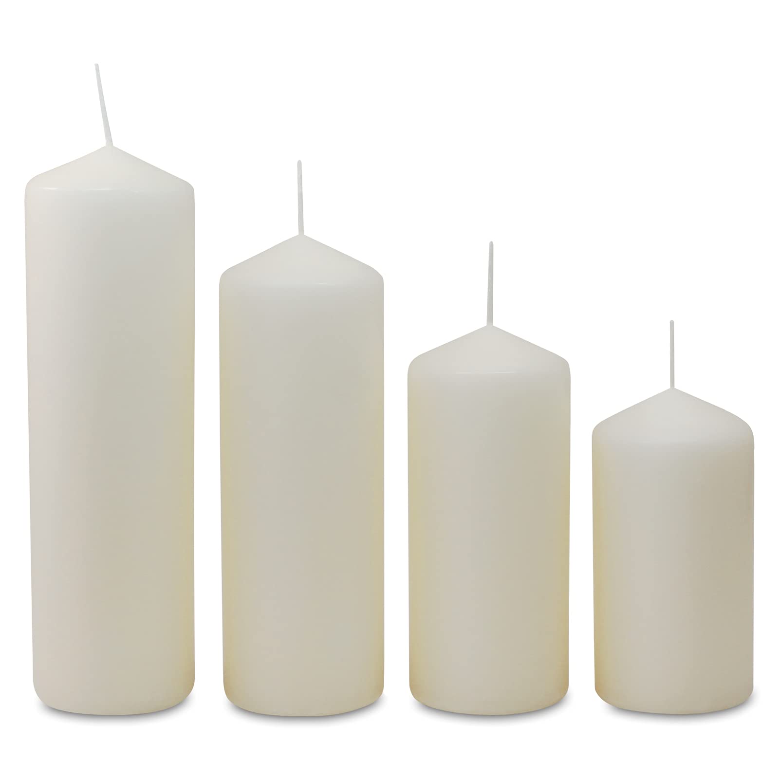 Набор Свеча Каминная Фонарь Экрю Диаметр 60 мм, фото №2