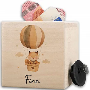 Скарбничка Fox Дерев'яна з замком - Фото 1