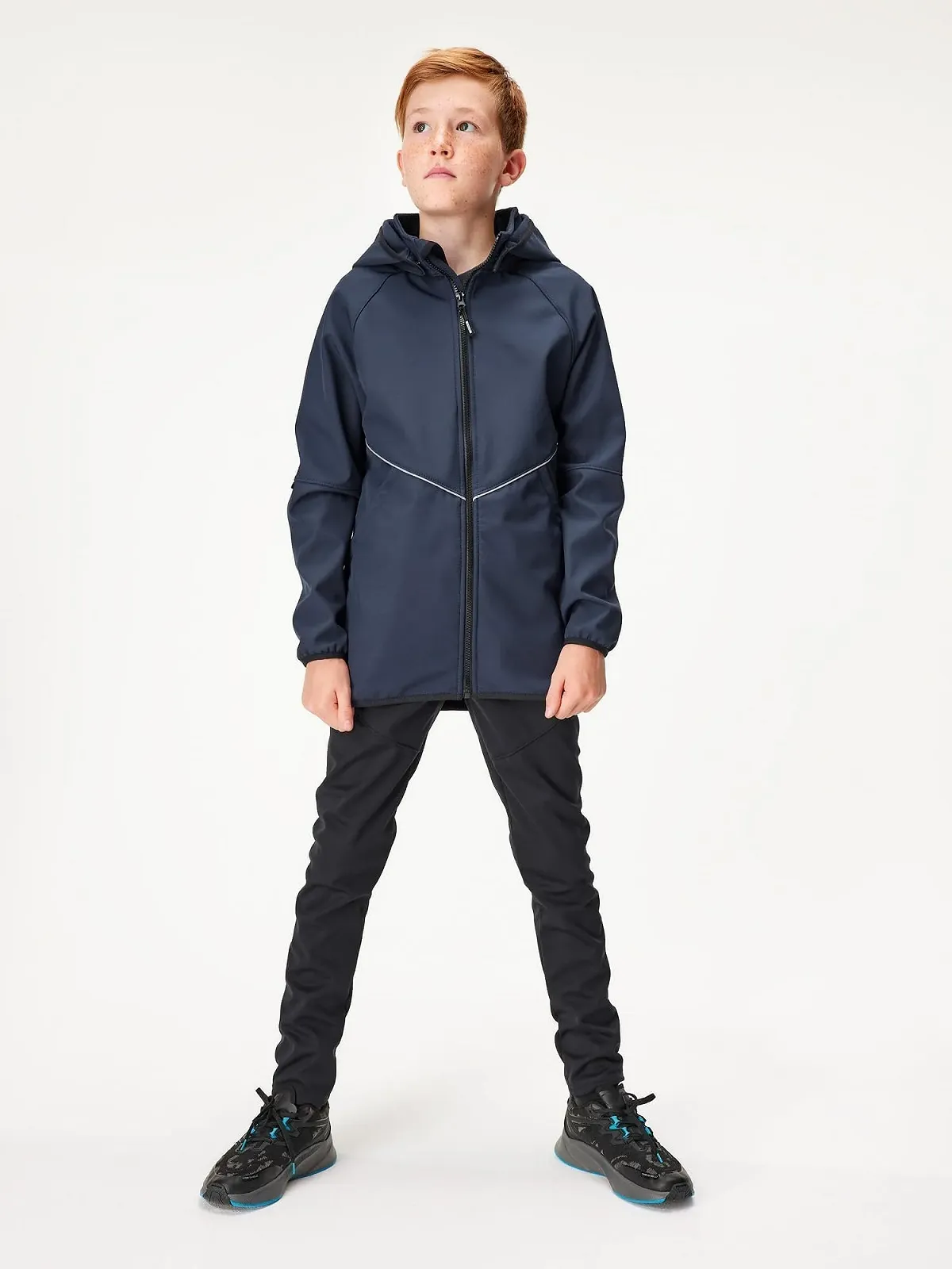 Софтшелл куртка Unuo Slim Темно-синий Черный, фото №4