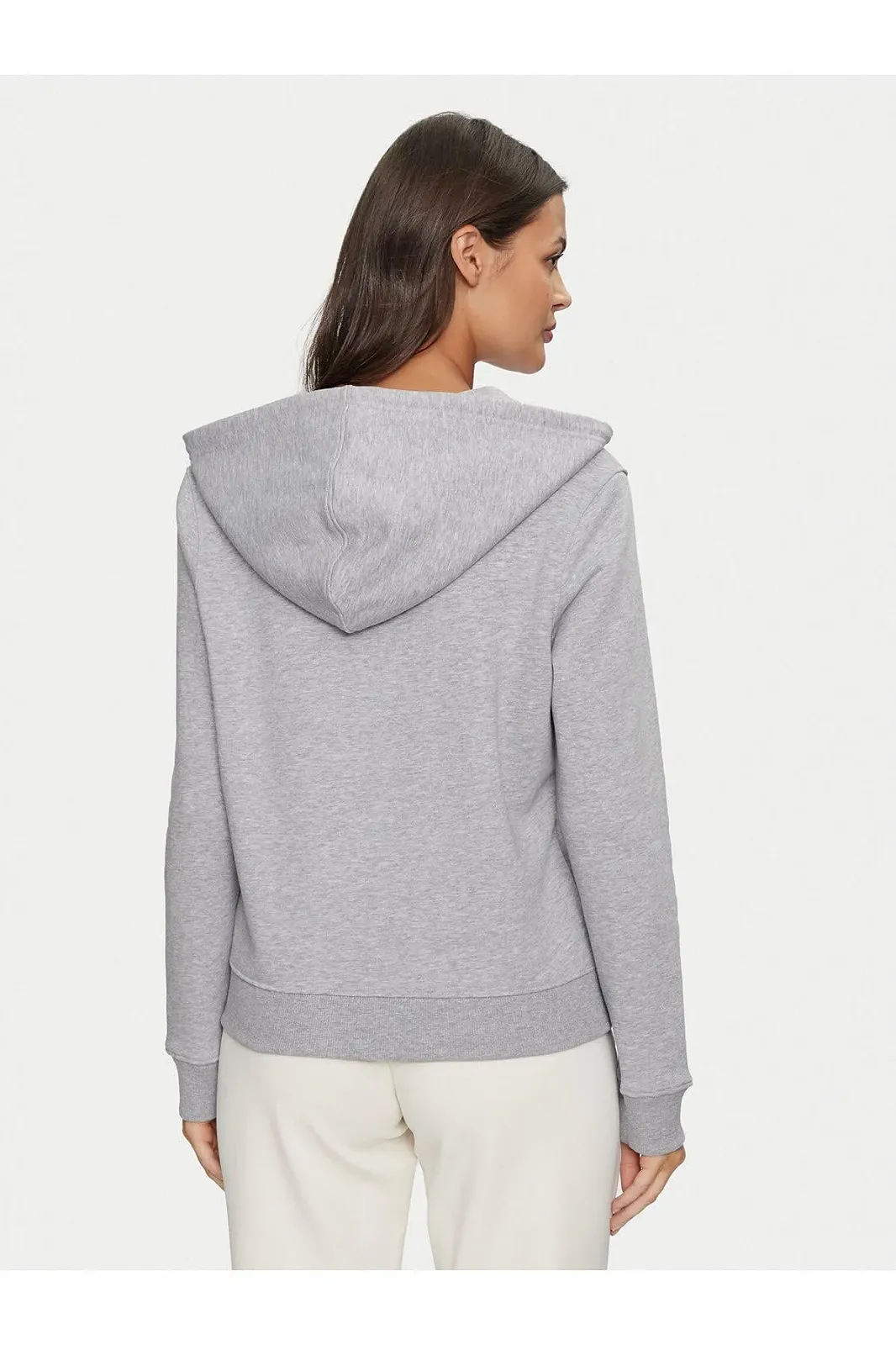 Кофта з капюшоном Guess REG MINI TRI Sweat сіра, фото №2